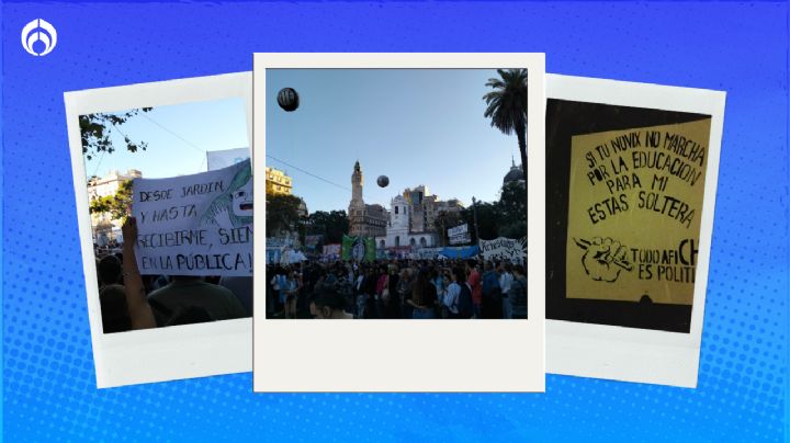 (FOTOS) Se le acaba la fiesta a Milei: miles de universitarios marchan en su contra