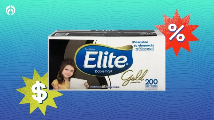Walmart tiene 'regaladas' las servilletas Elite con hojas dobles super resistentes y absorbentes