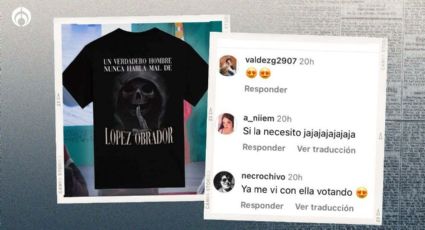 Jóvenes aman playera viral de AMLO y la 'Santa Muerte'; creadores la ponen en oferta