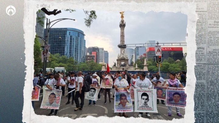 Caso Ayotzinapa: padres marchan desde el Ángel hasta el Zócalo