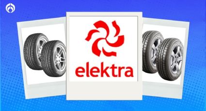 Elektra remata paquetes de 2 llantas para tu auto; tienen excelente agarre en seco y mojado