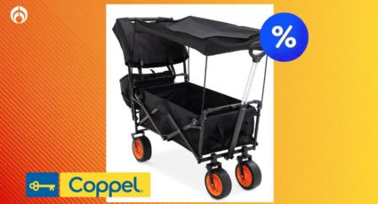 Coppel tiene a precio de remate el carrito de campismo viral en TikTok y es ideal si tienes hijos