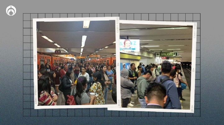 Metro CDMX 'se traba': hay aglomeraciones en Línea 3 y 7 (VIDEOS)