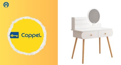 Coppel tiene en super oferta tocador minimalista ideal para espacios pequeños