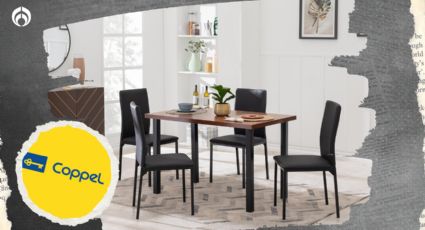 Coppel rebaja mil pesos este comedor contemporáneo que es ideal para adultos independientes