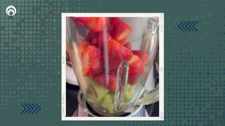 La receta de agua de fresa con kiwi super fácil de hacer y refrescante para el calor