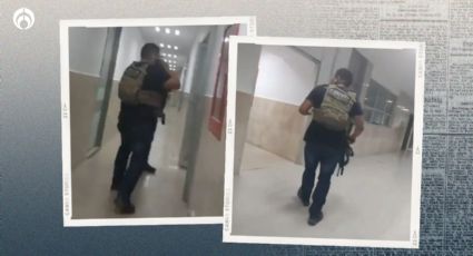 (VIDEO) Tensión en hospital de Tamaulipas: policía ingresa para capturar a sicario