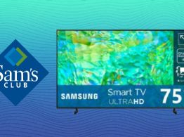 Sam’s Club remata pantalla Samsung 4K de 75 pulgadas, con diseño ultradelgado y audio de alta gama