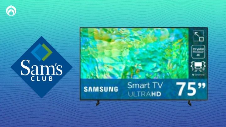 Sam’s Club remata pantalla Samsung 4K de 75 pulgadas, con diseño ultradelgado y audio de alta gama