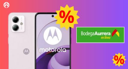 Bodega Aurrera vende este celular Motorola con cuero vegano elegante en menos de $2,000 pesos