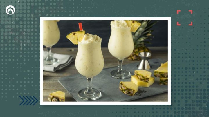 La receta para una piña colada cremosa, refrescante y sin alcohol con sólo 3 ingredientes