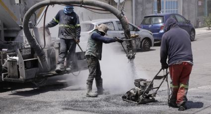 Sigue programa de bacheo en Escobedo NL