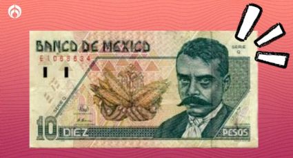 El billete de 10 pesos con la imagen de Emiliano Zapata que vale casi UN MILLÓN de pesos