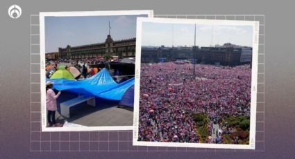 CNTE no frena 'Marea Rosa': Frente Cívico no suspenderá concentración con Xóchitl pese a plantón en Zócalo