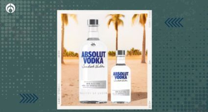 Liverpool rebaja vodka Absolut sabor natural de casi 1 litro más botella de regalo