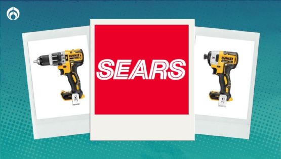 Sears aplica súper descuento de casi 4 mil pesos a kit de taladro con atornillador DeWalt