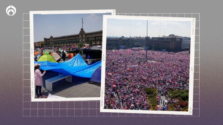 CNTE no frena 'Marea Rosa': Frente Cívico no suspenderá concentración con Xóchitl pese a plantón en Zócalo