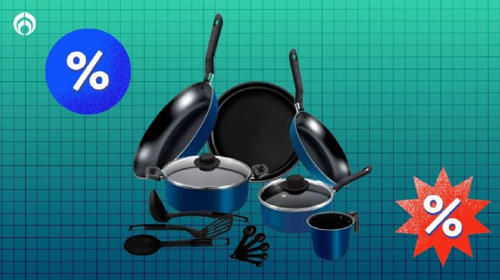 La batería de cocina Ekco de 17 piezas que Walmart remata en menos de 800 pesos