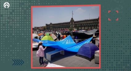 CNTE cede ante 'Marea Rosa': Reubicará campamentos en el Zócalo y permitirá izado de bandera