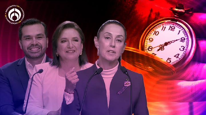 Inicia cuenta regresiva: estos son los números y gastos de Claudia, Xóchitl y Máynez