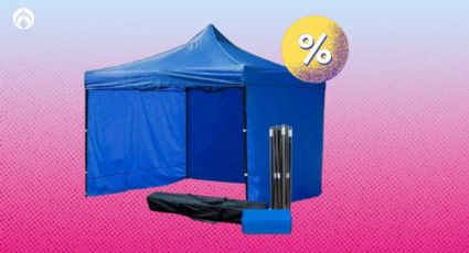 Bodega Aurrera rebaja 900 pesos esta carpa impermeable para proteger tu auto o para puesto en tianguis