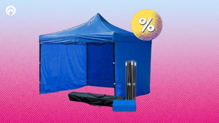 Bodega Aurrera rebaja 900 pesos esta carpa impermeable para proteger tu auto o para puesto en tianguis