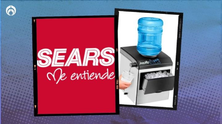 Sears le rebaja más de mil pesos a esta máquina de hielos que hace hasta 25 kilos