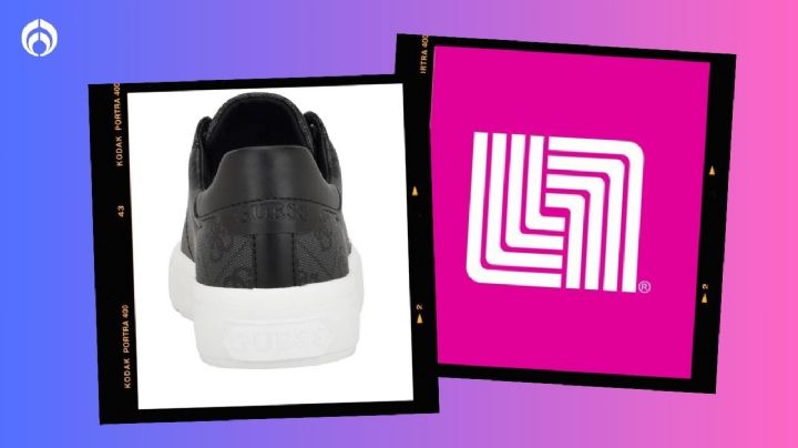 Liverpool remata estos tenis casuales para mujer GUESS en color negro (hay en todos los números)