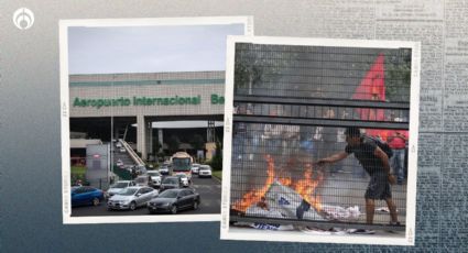 'Locura' en el AICM: CNTE libera el paso a la Terminal 1 tras bloqueo (VIDEOS)