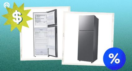 El refrigerador Samsung de 11 pies con fábrica de hielo automática que Bodega Aurrera está rematando