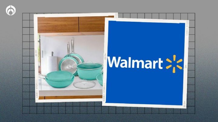 Walmart puso en descuento esta batería de 10 piezas antiadherente (no se le pega nada)