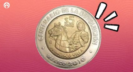 Así es la moneda conmemorativa de 5 pesos con la imagen de Pancho Villa que vale más de 2 millones