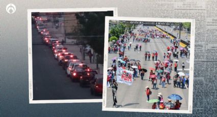 CNTE 'colapsa' la CDMX: marcha llega al Zócalo tras bloqueos en Tlalpan, Circuito Interior y más