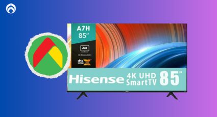 Bodega Aurrera liquida pantalla Hisense de 85 pulgadas con el 42% de descuento, tiene audio inmersivo