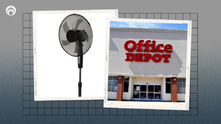 Office Depot: ventilador compacto de tres velocidades ¡está a menos de 400 ‘pesitos’!