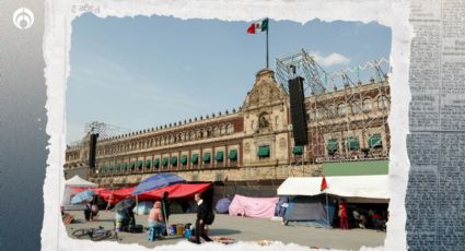 Quitan vallas del Zócalo y lo despejan para cierre de campaña; la CNTE se queja