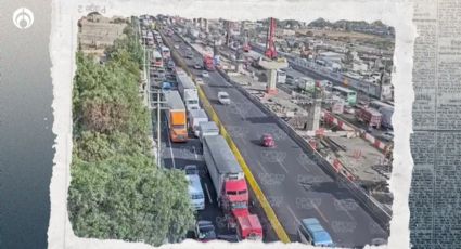 Congestión en la México-Puebla: automovilistas quedan 'atrapados' por mantenimiento