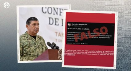 Cuenta apócrifa difunde mensajes falsos del general Sandoval; Ejército procederá legalmente