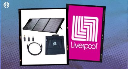 Liverpool vende baratísimo panel solar portátil para cargar cualquier celular o laptop