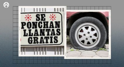 ¿Es legal ponchar las llantas a un carro estacionado en una entrada? Te explicamos