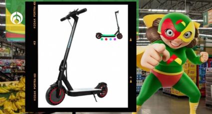 Bodega Aurrera remata este scooter eléctrico con pedal iluminado y pantalla LCD inteligente