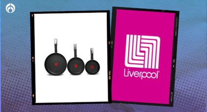 Liverpool: el set de sartenes T-Fal de aluminio y titanio que te dice cuando cocinar en remate