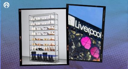 Liverpool vende baratísima esta zapatera con capacidad para 50 pares y 10 niveles