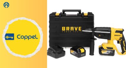 Coppel rebaja 3 mil pesos el precio de este rotomartillo inalámbrico Brave