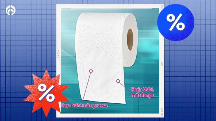 Soriana tiene al 50% de descuento el papel de baño de hojas cuádruples con 'muy alta' resistencia