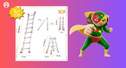 Bodega Aurrera aplica descuentazo a esta escalera de aluminio multiposiciones