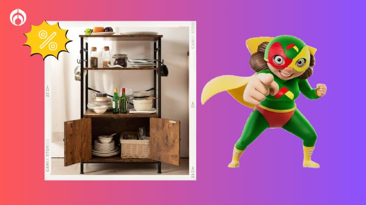 Bodega Aurrera aplica descuentazo a este mueble organizador de madera para ahorrar espacio en tu cocina