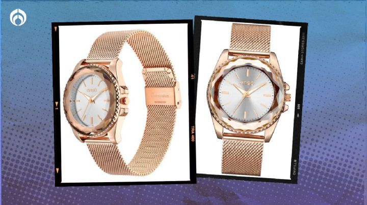 Sears: elegante reloj de oro rosa para mujer tiene 'descuentazo' y vale menos de 1,500 pesos