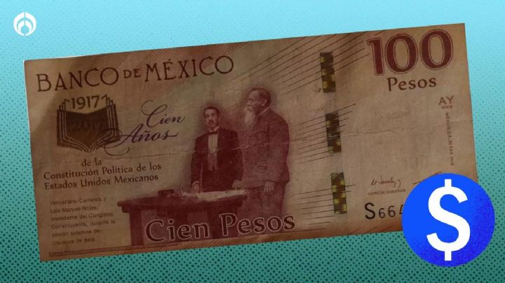 El billete conmemorativo de 100 pesos que vale 600 mil pesos por este detalle