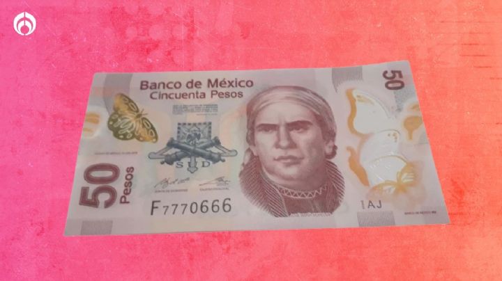 El billete de Morelos que se vende en un millón de pesos por tener un curioso número de serie